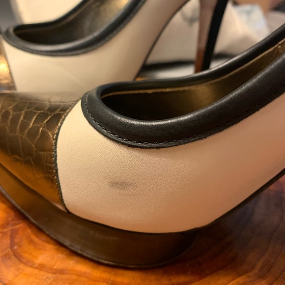 Lanvin 2013 ete platform pumps with removable ankle straps and 5” heels 40.5 10 - Picture 8 of 15